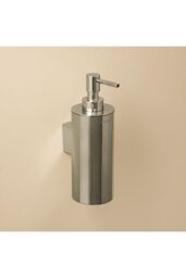 Cosmic Wall Mounted Soap dispenser 240ml Chrome Steel Architect Collection in Silver - thumbnail 2