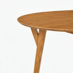FurnitureboxUK Lynton Round Walnut Effect Wood 4-6 Seater Dining Table - thumbnail 5