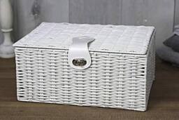 Marco Paul Storage Baskets with Lids set of 3 Decorative Storage Boxes in White - thumbnail 5