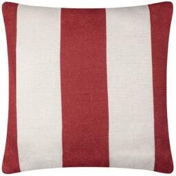Furn Deck Stripe Woven Outdoor Cushion in Red - thumbnail 2
