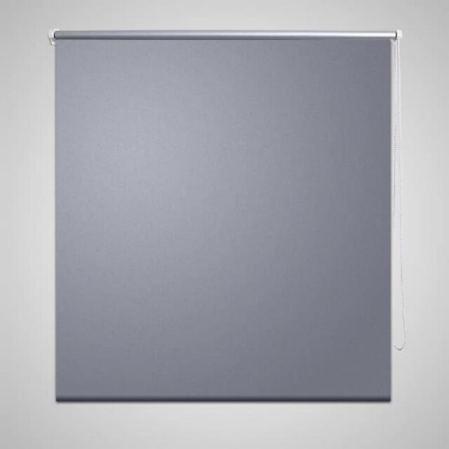 Berkfield Home Roller Blind Blackout 120 x 230 cm Grey - image 1