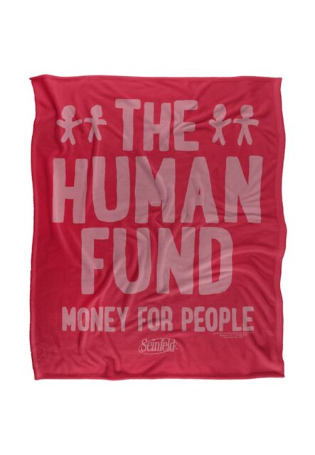 Warner Brothers Seinfeld The Money for People Silky Touch Super Soft Throw Blanket in White - image 1