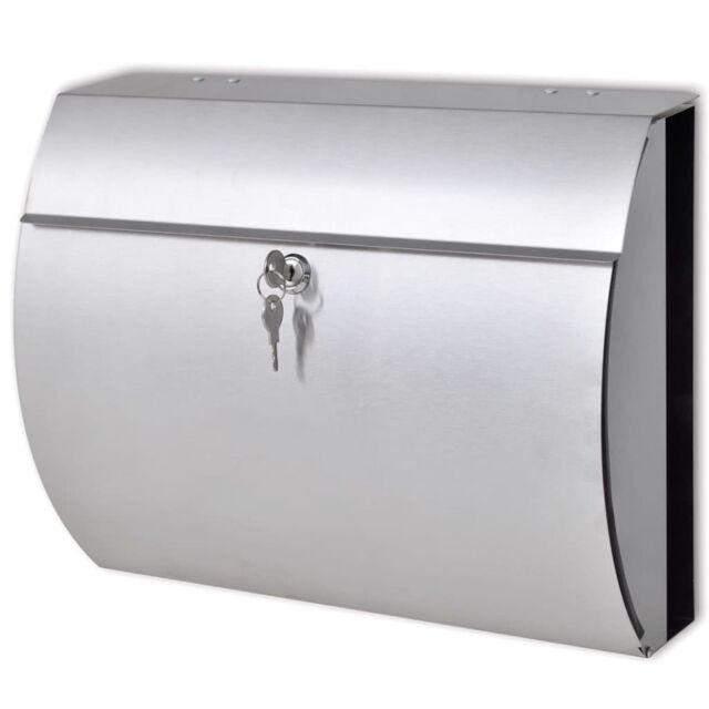 Berkfield Home Stainless Steel Mailbox in Silver - image 1