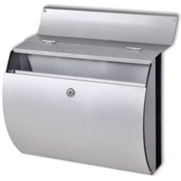 Berkfield Home Stainless Steel Mailbox in Silver - thumbnail 3