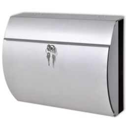 Berkfield Home Stainless Steel Mailbox in Silver