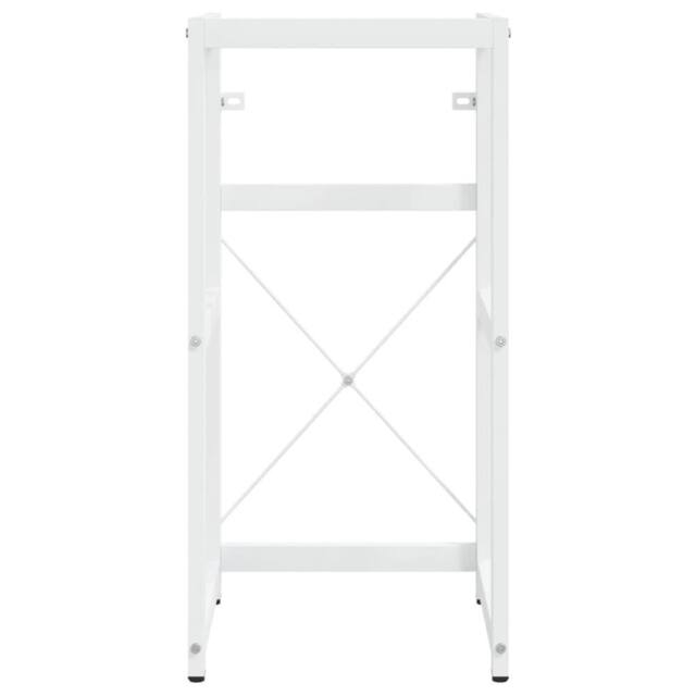 Berkfield Home Durable Bathroom Washbasin Frame White 40x38x83 cm Iron - Size: 40 x 38 x 83 cm - image 1