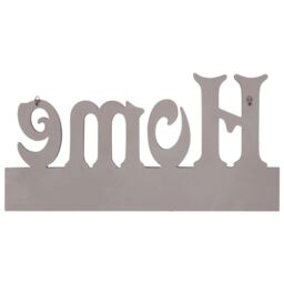 Berkfield Home Wall Mounted Coat Rack HOME 50x23 cm in White - thumbnail 3