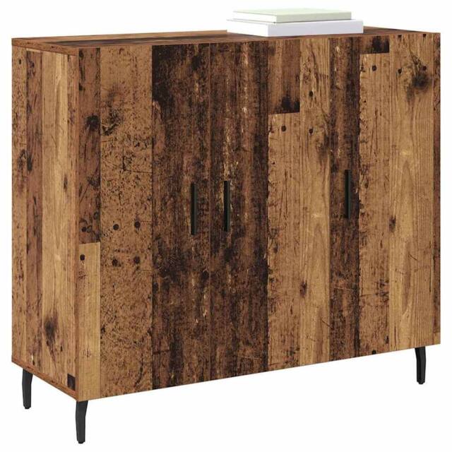 Berkfield Home Sideboard with Storage with Door Brown 90 x 34 x 80 cm Engineered wood - image 1