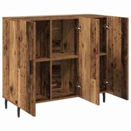 Berkfield Home Sideboard with Storage with Door Brown 90 x 34 x 80 cm Engineered wood - thumbnail 5