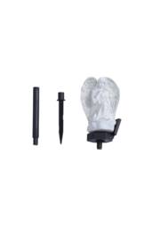 Living and Home Solar Resin Praying Angel LED Garden Stake Light in White - thumbnail 3