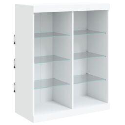 Berkfield Home Sideboard with LED Lights White 81x37x100 cm - Size: 81 x 37 x 100 cm - thumbnail 3