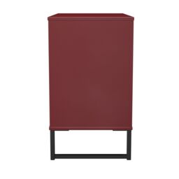 Ready Assembled 2 U Fuji 3 Drawer Chest (Ready Assembled) in Dark Red - thumbnail 3