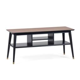 Cheshire Premium Dunbar Media Unit in Walnut & Black - thumbnail 1