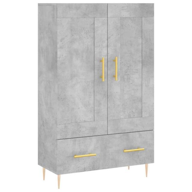 Berkfield Home Highboard Concrete Grey 69.5x31x115 cm Engineered Wood - image 1