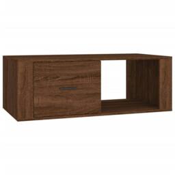 Berkfield Home Decorative Coffee Table Brown Oak 100x50.5x35 cm Engineered Wood - thumbnail 3