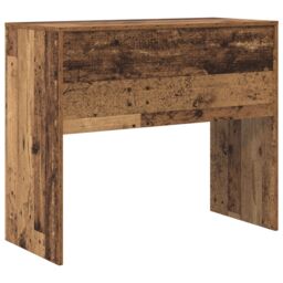 Berkfield Home Writing Desk Old wood Engineered wood 90 x 40 x 76 cm Durable in Brown - thumbnail 6
