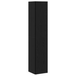 Berkfield Home Corner Cabinet in Black Oak ‚Äì 33x33x164.5 cm Made of Engineered Wood - thumbnail 4