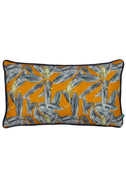 Wylder Tropics Ebon Wilds Nkiru Piped Cushion in Yellow - Size: 30 cm x 50 cm - image 1