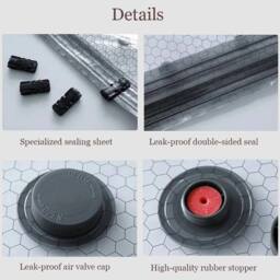 FLAVORA 12x Vacuum Storage Bags Set With Electric Air Pump in Silver - Size: 500mm - thumbnail 3