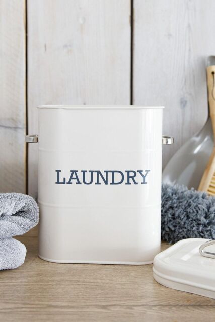 Living Nostalgia Antique Cream Laundry Tin - image 1