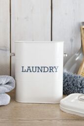 Living Nostalgia Antique Cream Laundry Tin