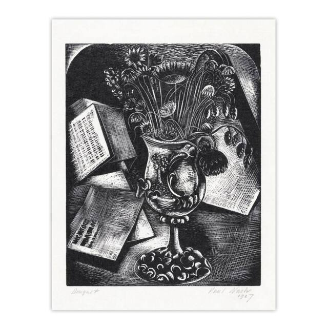 "Artery8 Flower Bouquet Black White Still Life Nash Wall Art Poster Print - Size: W18"" x H24""" - image 1