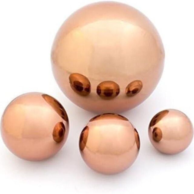 Primrose Copper Effect Stainless Steel Gazing Globe Sphere Garden Ornament 10cm - image 1