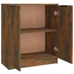 Berkfield Home Sideboards 3 pcs Smoked Oak Engineered Wood in Brown - thumbnail 8