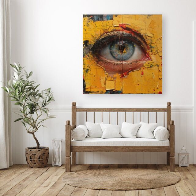 "Warren Reed - Designer Ethereal Gaze Canvas - Size: W30"" x H30""" - image 1