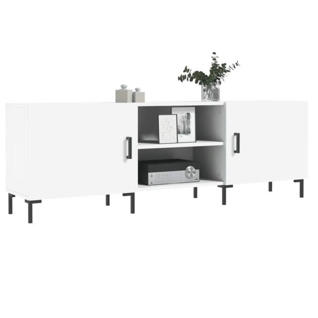 Berkfield Home TV Cabinet White 150x30x50 cm Engineered Wood - Size: 150 x 30 x 50 cm - image 1