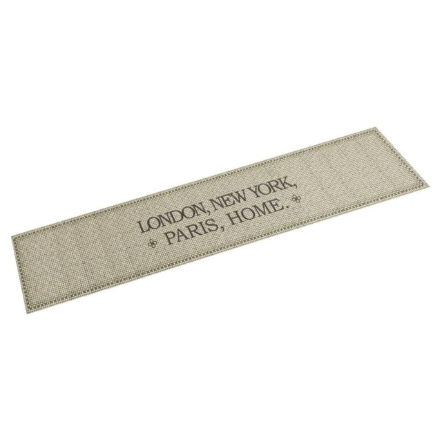 Berkfield Home Kitchen Rug Washable Capital Home 60x300 cm Velvet in Taupe - image 1
