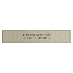 Berkfield Home Kitchen Rug Washable Capital Home 60x300 cm Velvet in Taupe - thumbnail 2