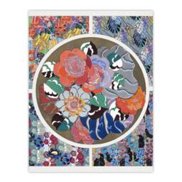 "Artery8 Floral Art Deco Pattern Benedictus Vintage Wall Art Print Poster - Size: W24"" x H32""" - thumbnail 1