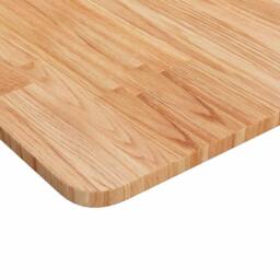 Berkfield Home Square Table Top Light Brown 40x40x1.5cm Treated Solid Wood Oak - Size: 40x40x1.5 cm - thumbnail 3