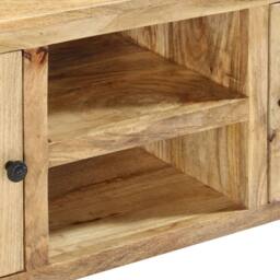 Berkfield Home Sideboard 100x35x60 cm Solid Mango Wood in Brown - Size: 100 x 35 x 60 cm - thumbnail 5