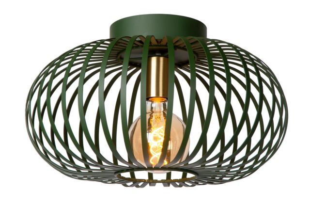 Lucide 'MANUELA' Stylish Dimmable Indoor LED Flush Ceiling Light 1xE27 in Green - image 1