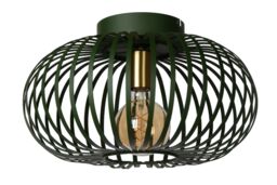Lucide 'MANUELA' Stylish Dimmable Indoor LED Flush Ceiling Light 1xE27 in Green - thumbnail 2