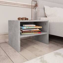Berkfield Home Bedside Cabinets 2 pcs Concrete Grey 40x30x30 cm Engineered Wood - Size: 40 x 30 x 30 cm - thumbnail 2