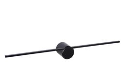 Lucide 'MIZAR' Non Dimmable Stylish Mountable Bathroom Decor LED Wall Light in Black - thumbnail 2