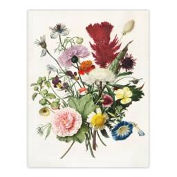 "Artery8 Herman Henstenburgh Colourful Bouquet of Flowers Wall Art Print - Size: W12"" x H16""" - thumbnail 1