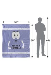 South Park Towelie You'Re A Towel Silky Touch Super Soft Throw Blanket 152 X 127 cm in White - thumbnail 5