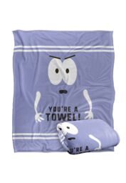 South Park Towelie You'Re A Towel Silky Touch Super Soft Throw Blanket 152 X 127 cm in White - thumbnail 2