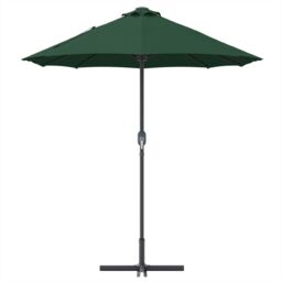 Berkfield Home Garden Parasol Green 380 x 196 x 235 cm Powder-coated steel - thumbnail 6