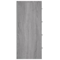 Berkfield Home Sideboard with 4 Drawers 60x30.5x71 cm Grey Sonoma - thumbnail 5