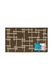 JVL Vector Machine Washable Latex Backed Doormat, 40x70cm, Brown - Size: 40 cm x 70 cm - thumbnail 6