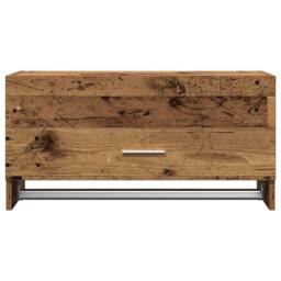 Berkfield Home Wardrobe Old Wood 70x32.5x35 cm Engineered Wood in Brown - thumbnail 4