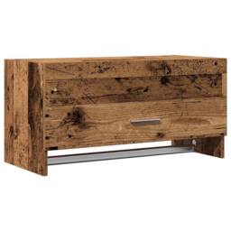 Berkfield Home Wardrobe Old Wood 70x32.5x35 cm Engineered Wood in Brown - thumbnail 1