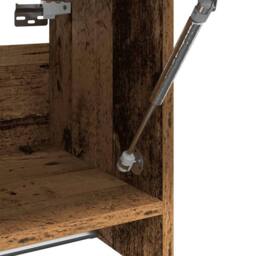 Berkfield Home Wardrobe Old Wood 70x32.5x35 cm Engineered Wood in Brown - thumbnail 7