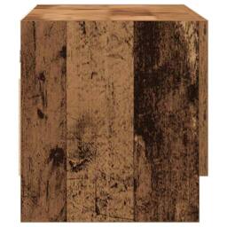 Berkfield Home Wardrobe Old Wood 70x32.5x35 cm Engineered Wood in Brown - thumbnail 5