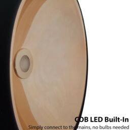 Loops Hanging Ceiling Pendant Light 3x Matt Black & Copper Kitchen Lamp Built in LED - thumbnail 5